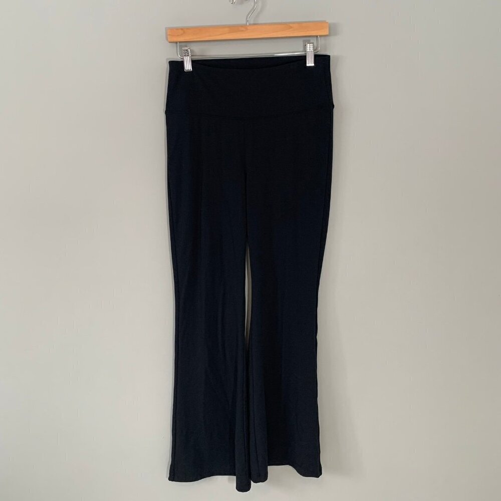 Ododos Flare Leggings Women Size L Black High Waisted Bootcut Yoga Pants